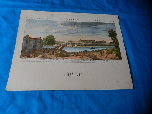Rare ancien menu diner - rare,