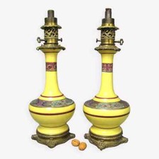 Ancienne paire de lampe à pétrole XIXe