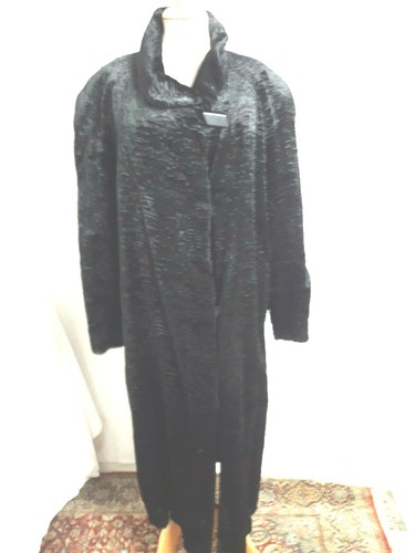 Manteau long fausse fourrure - manteau,