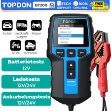 TOPDON BT200 Testeur de Batterie 12V Test de démarrage 100-2000CCA CCA EF EFB
