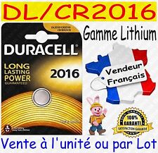 Piles boutons CR2016 DURACELL - Dispo aussi : CR2032 CR2025 CR1620 CR2430 CR2450