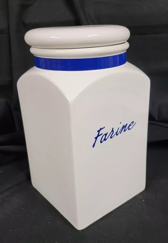 Rare grand pot farine en - , a