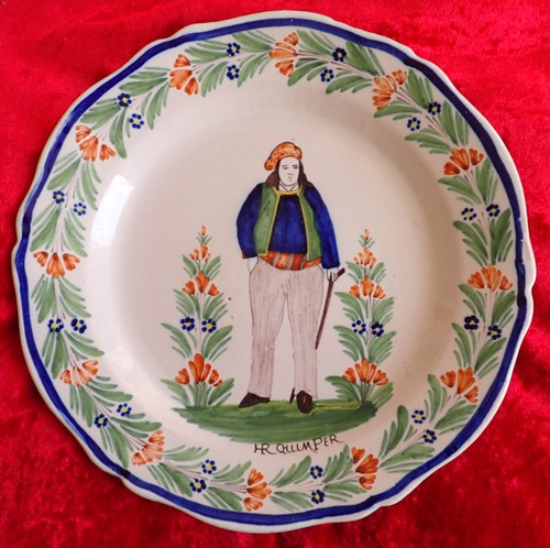 Assiette bretonne ancienne - assiette,
