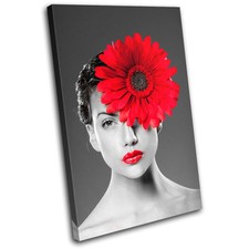 Woman flower red - flower,