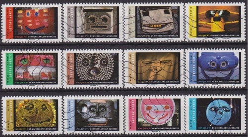 France 2017 les 12 timbres - france, :