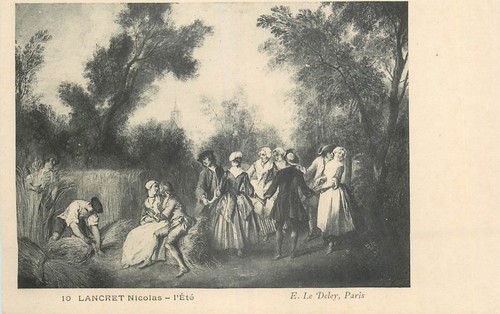 Tableau ete par lancret - l'ete,
