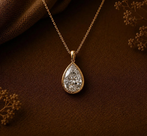 Collier pendentif solitaire - pendentif,