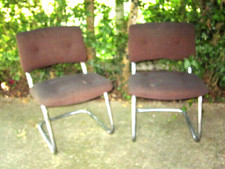 STRAFOR STEELCASE  2 FAUTEUILS BUREAU MODERNISTE SPACE-AGE KNOLL