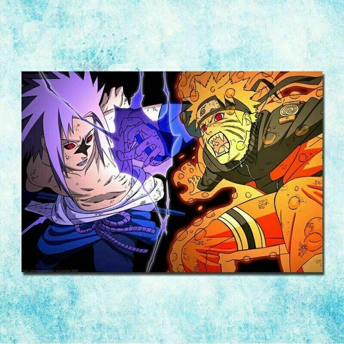 Plaque métal manga naruto - ,