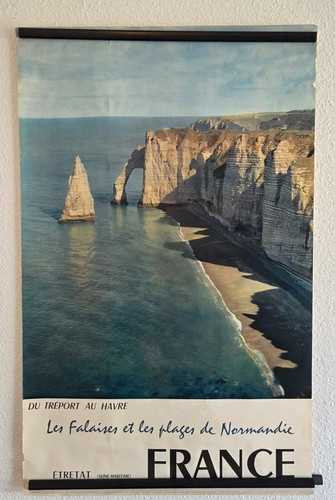 Affiche originale étretat - affiche,