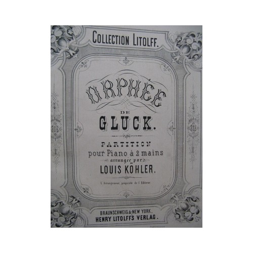 Gluck orphée opéra - gluck,