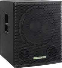 Subwoofer Actif 300W Caisson de Basses Haut-Parleur 15'' Bassreflex HiFi DJ PA