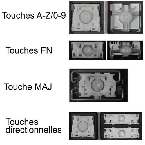 Touche clavier français - touche,