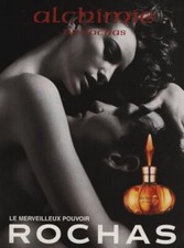 Publicité papier Parfum. Perfume ad. ROCHAS Alchimie 1998