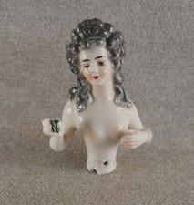 DEMI FIGURINE HALF DOLL EN PORCELAINE PASSAU DRESSEL KISTER BAVARIA GERMANY