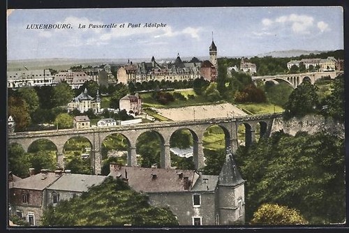 Cpa luxemburg passerelle - luxemburg,,