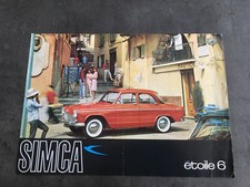 CATALOGUE SIMCA ETOILE 6  en français    F20