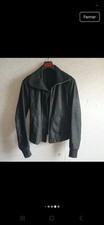 Rick Owens Intarsia leather jacket size 48