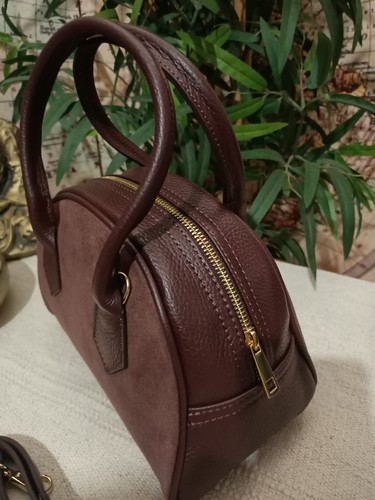 Mini bag suitcase burgundy