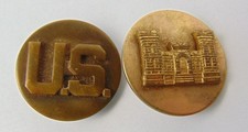 US WW2 / Paire de disques de col US "ENGINEERS"   - ( authentique )