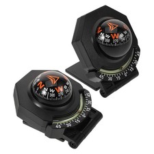 2 Pcs Surface Mount Inclinometer Boussole Voiture Compas De Navigation