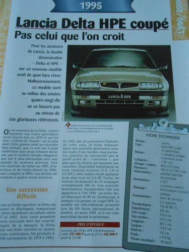 Lancia delta hpe coupé - lancia,