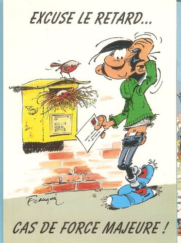 Franquin carte postale bd - franquin,