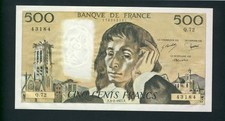 Banknote 500 francs pascal - 500,