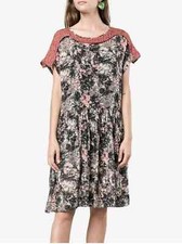 Isabel Marant Etoile Femmes Pull Imprimé Floral Court Robe Tunique Taille L 38