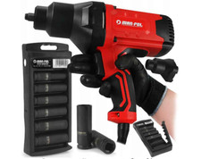 CLÉ À CHOC ÉLECTRIQUE 950w M80492 + 1/2 JEU DE DOUILLES À CHOC LONG 6 EL 10-21MM