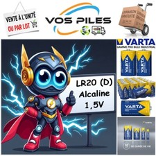 Piles LR20 D MN1300 E95 R20 AM1 Varta Industrial ( Alcaline 1,5V 17000 mAh )