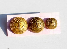 3 BOUTON UNIFORME MILITAIRE
