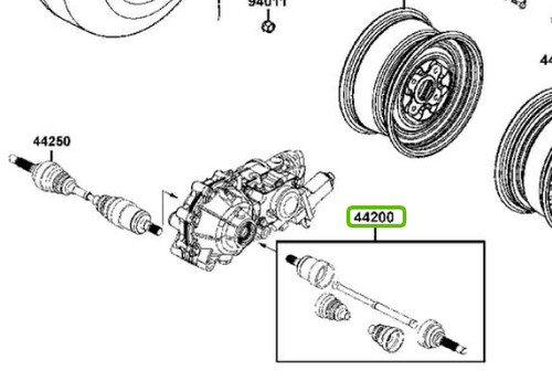 Arbre transmission avant - transmission,