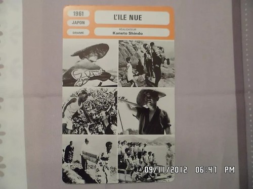 Carte fiche cinema 1961 ile - carte, l'ile