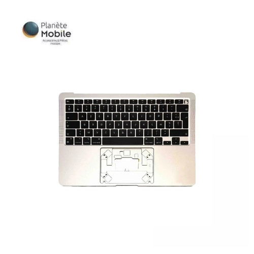 Top case azerty - top, argent