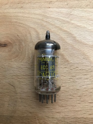 One vintage double - -triode, tube