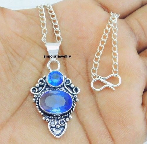 Pendentif fait main argent - fait,