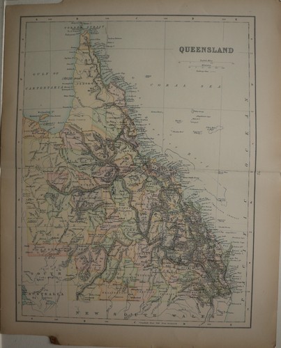 1871 ancien carte australie - 1871,