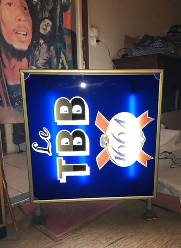 Enseigne vintage lumineuse - enseigne,