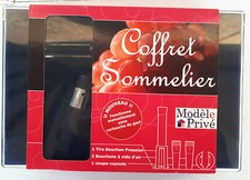 Modèle privé coffret sommelier 1 tire bouchon pression bouchons à vide d'air 