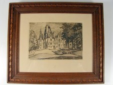 ANCIENNE GRAVURE CHATEAU