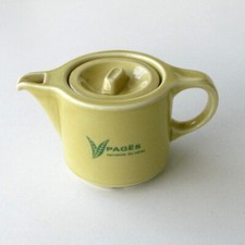 Théière publicitaire de bar bistrot Thé de Ceylan - Pagès -verveine Pillivuyt