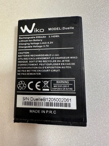 Batterie origine wiko duelle - d'origine,