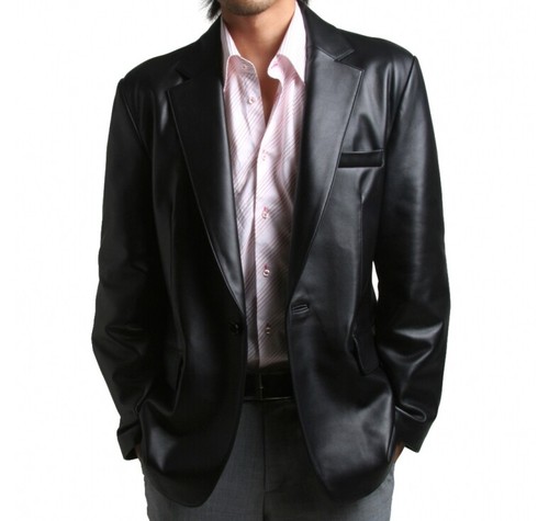 Blazer cuir noir - noir, pour