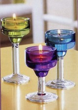PARTYLITE  TRIO PORTE  BOUGIE  A RéCHAUD " AQUARELLE " PARTYLITE  NEUF  P90092