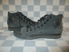 CONVERSE ALL-STAR vintage cuir noir velours 80'S made in USA 7,5 7 1/2 41