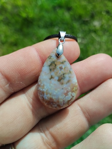 Jaspe océan pendentif - jaspe,
