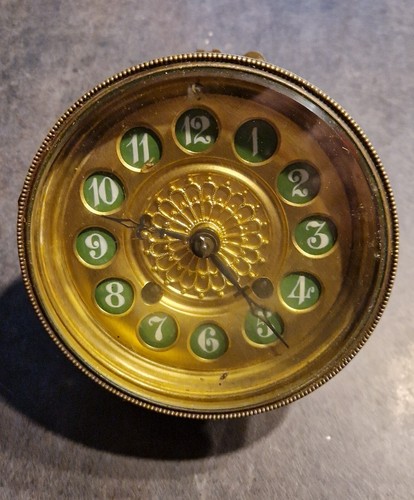 Mouvement pendule ancien vert - pendule,