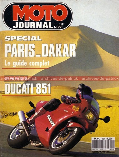 Moto journal 921 essai - essai, ducati