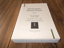Dictionnaire Marcel Proust Volume 2  J-Z UNIQUEMENT / HONORE CHAMPION/ TBE